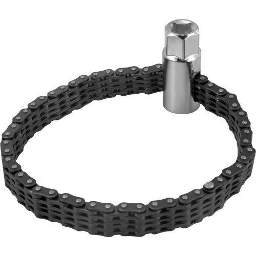 Saca filtro de óleo com corrente dupla ajustável até 143 mm Saca filtro de óleo com corrente dupla ajustável até 143 mm