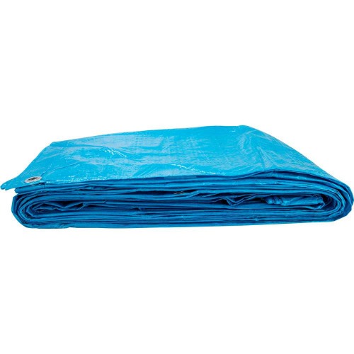 Lona de polietileno 4 x 4 m 100 micra azul