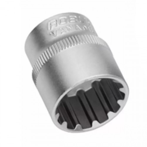 Soquete estriado 12 mm encaixe 3/8 Soquete estriado 12 mm encaixe 3/8