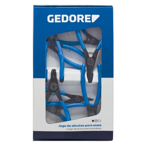 Jogo de alicates para an�is internos e externos 8 pe�as - C8000A-J8