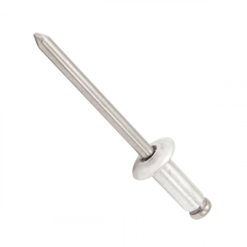 Rebite de repuxo em alumínio 4,0 x 12 mm com 100 peças Rebite de repuxo em alumínio 4,0 x 12 mm com 100 peças