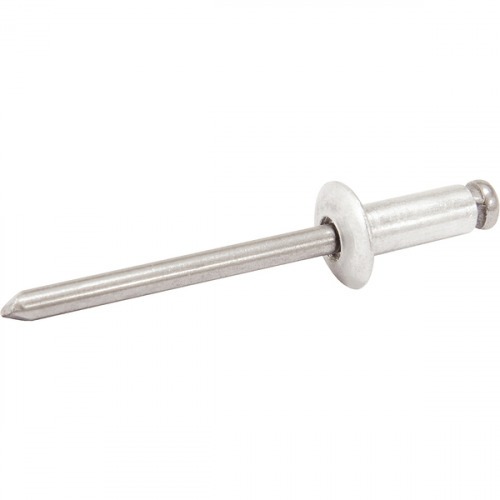 Rebite de repuxo em alumínio 4,0 x 12 mm com 100 peças Rebite de repuxo em alumínio 4,0 x 12 mm com 100 peças