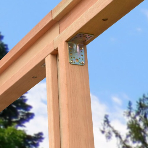 Cantoneira de jun��o refor�ada para madeira 65 x 85 mm - 0792