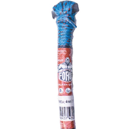 Corda multifilamento tran�ada 4 mm x 15 m cores sortidas - 241