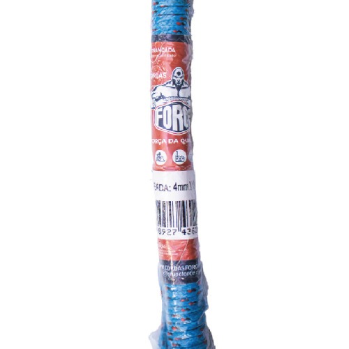 Corda multifilamento tran�ada 4 mm x 15 m cores sortidas - 241