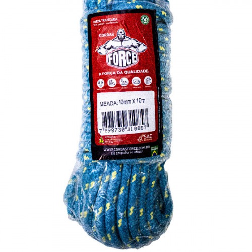 Corda multifilamento tran�ada 10 mm x 10 m cores sortidas - 239