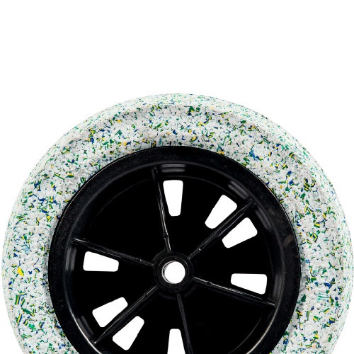 Roda completa com pneu maci�o 8 x 3/4