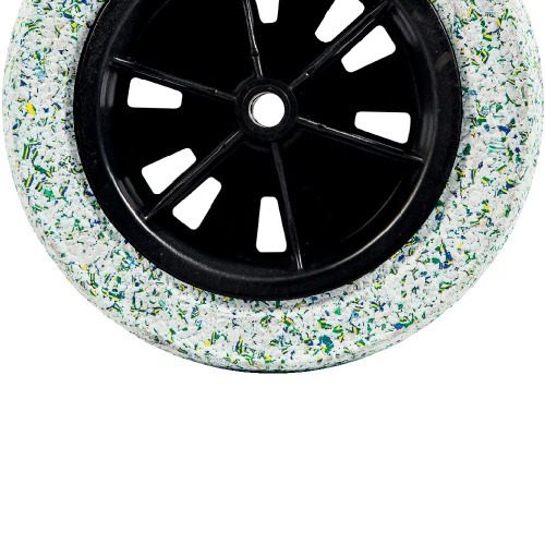 Roda completa com pneu maci�o 8 x 3/4