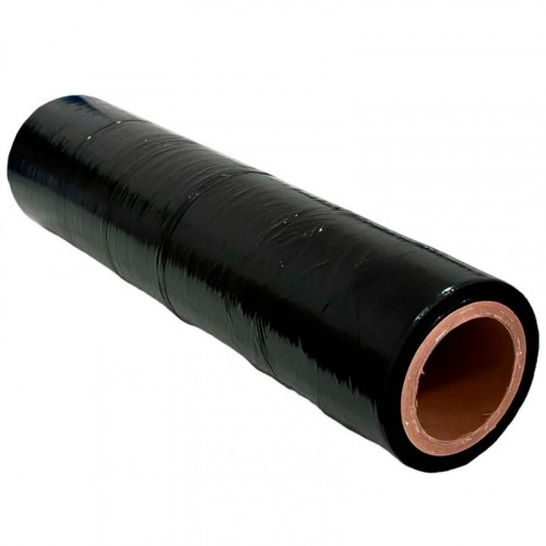 Filme pl�stico stretch 500 mm 30 micra 4,0 kg preto
