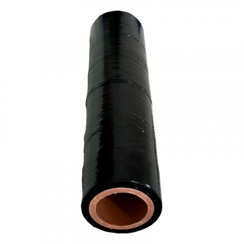 Filme pl�stico stretch 500 mm 30 micra 4,0 kg preto