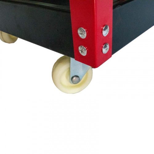 Carrinho para ferramentas aberto com 3 bandejas