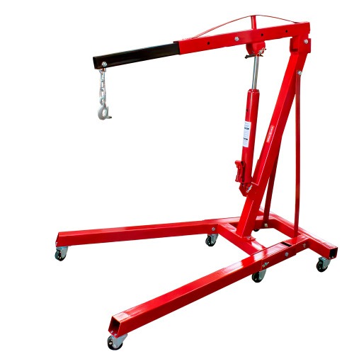 Guincho hidr�ulico dobr�vel 2T com prolongador rodagem de ferro