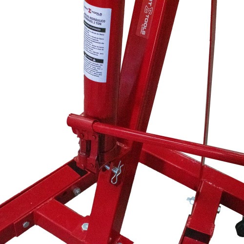 Guincho hidr�ulico dobr�vel 2T com prolongador rodagem de ferro