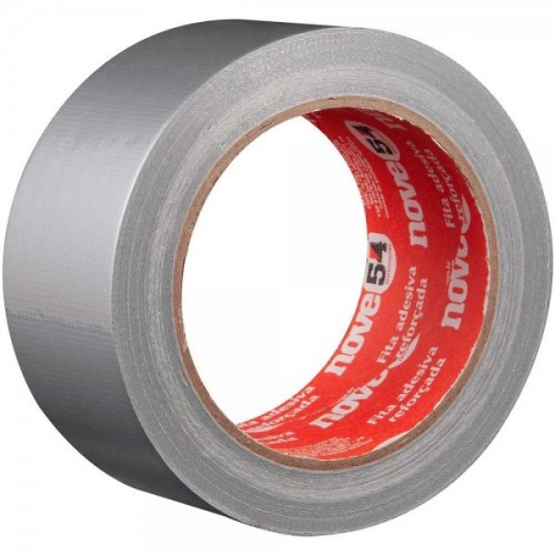 Fita adesiva refor�ada 50 mm x 25 m prata