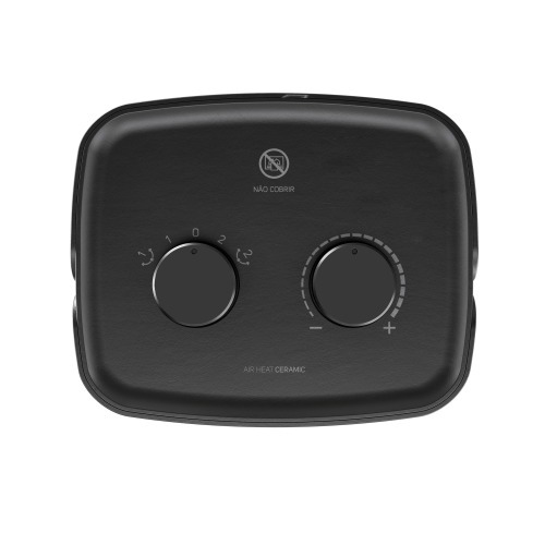 Aquecedor el�trico 1500W 3 em 1 com 2 n�veis de aquecimento - Air Heat Ceramic  220V