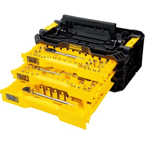 Caixa de ferramentas 3 gavetas com 203 pe�as - STMT17993-LA