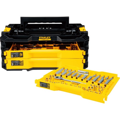 Caixa de ferramentas 3 gavetas com 203 pe�as - STMT17993-LA