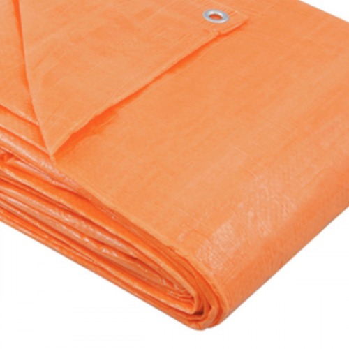 Lona de polietileno 8 x 6 m 100 micra laranja