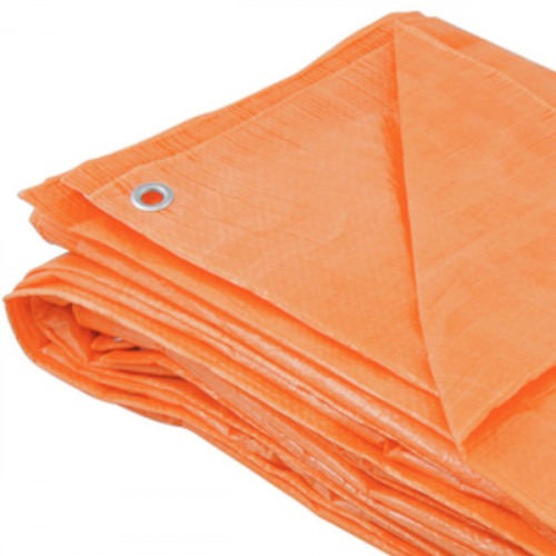 Lona de polietileno 8 x 6 m 100 micra laranja
