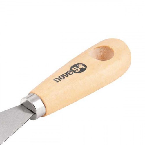 Esp�tula de a�o laminado 38 mm com cabo de madeira 