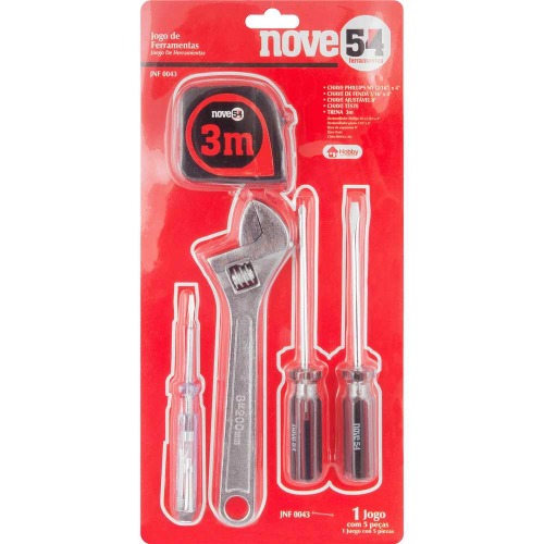 Jogo de ferramentas com 5 pe�as - JF043
