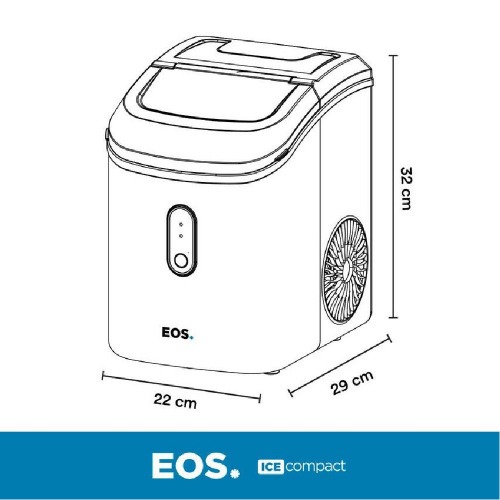 Maquina de gelo 15 kg Nugget ice titanium preta - EMG05 110V Maquina de gelo 15 kg Nugget ice titanium preta - EMG05 110V