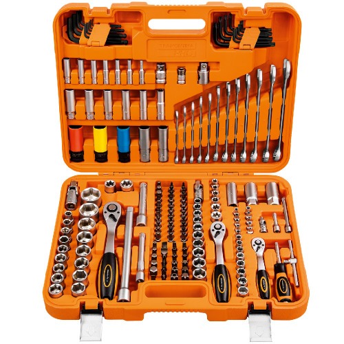 Jogo de ferramentas para oficina 176 pe�as com maleta