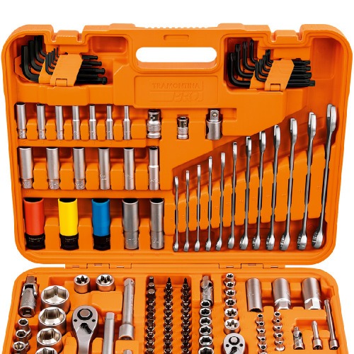 Jogo de ferramentas para oficina 176 pe�as com maleta