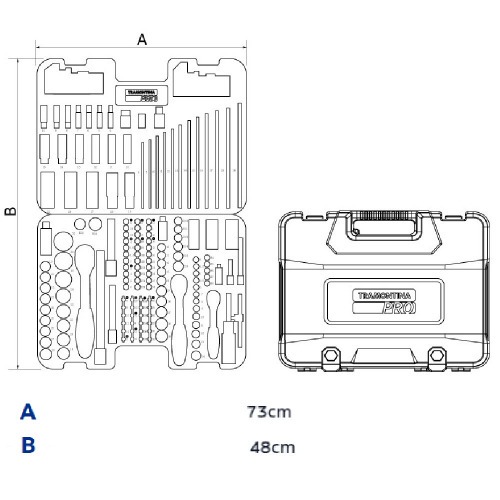 Jogo de ferramentas para oficina 176 pe�as com maleta
