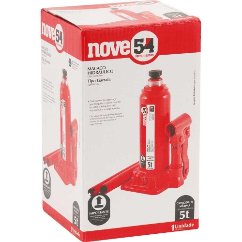 Macaco hidr�ulico tipo garrafa capacidade de 5 toneladas