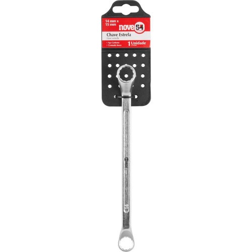 Chave estrela 14 mm x 15 mm em aço carbono Chave estrela 14 mm x 15 mm em aço carbono
