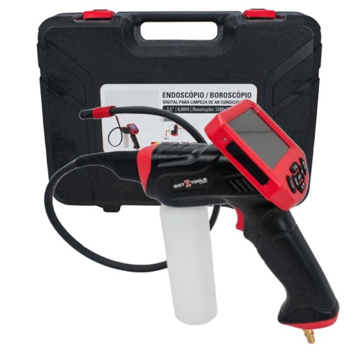 Endosc�pio borosc�pio digital para limpeza de ar condicionado automotivo tela 3,5