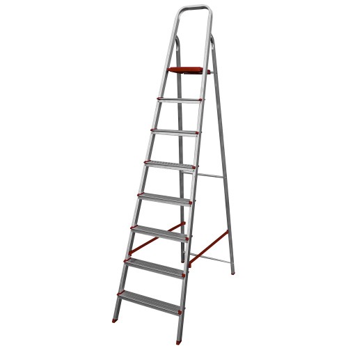 Escada de alum�nio 8 degraus residencial - ESC0067