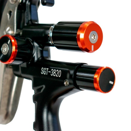 Pistola de pintura HVLP tipo gravidade com bico 1.3 mm - SGT-3820 Pistola de pintura HVLP tipo gravidade com bico 1.3 mm - SGT-3820