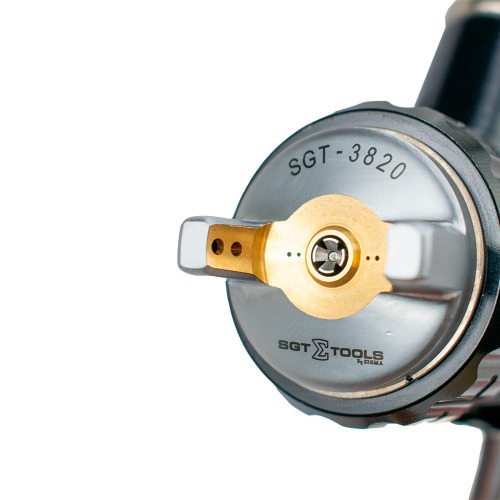 Pistola de pintura HVLP tipo gravidade com bico 1.4 mm - SGT-3820 Pistola de pintura HVLP tipo gravidade com bico 1.4 mm - SGT-3820