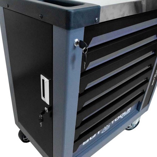 Carrinho para ferramentas com 7 gavetas e porta lateral