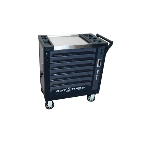Carrinho para ferramentas com 7 gavetas e porta lateral