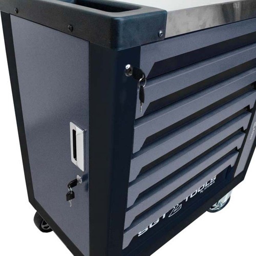 Carrinho para ferramentas com 7 gavetas e porta lateral