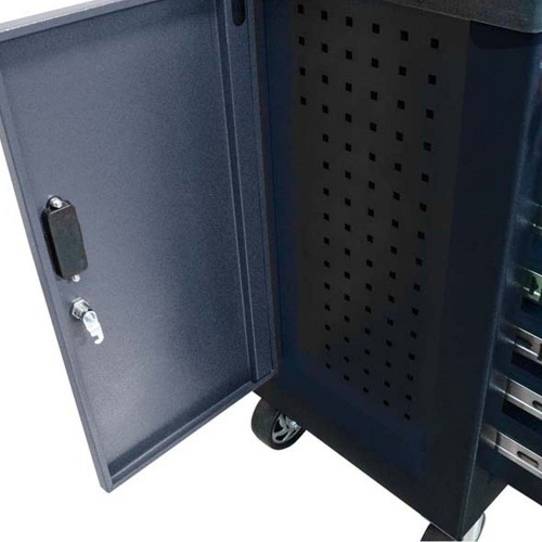 Carrinho para ferramentas com 7 gavetas e porta lateral