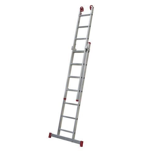 Escada de alumínio extensível 2,12 x 3,18 m 2 x 7 degraus - ESC0616 Escada de alumínio extensível 2,12 x 3,18 m 2 x 7 degraus - ESC0616