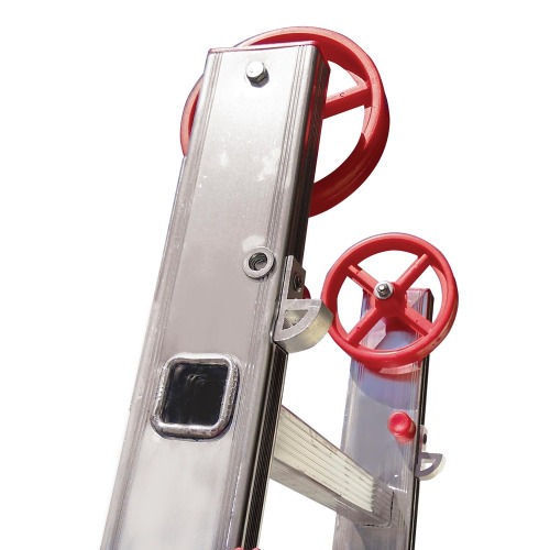 Escada de alum�nio extens�vel 2,40 x 3,74 m 2 x 8 degraus  - ESC0617