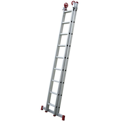 Escada de alum�nio extens�vel  2,68 x 4,30 m 2 x 9 degraus - ESC0618