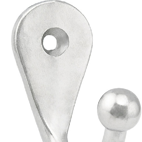 Cabide simples em metal niquelado pequeno