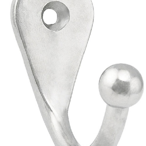 Cabide simples em metal niquelado pequeno