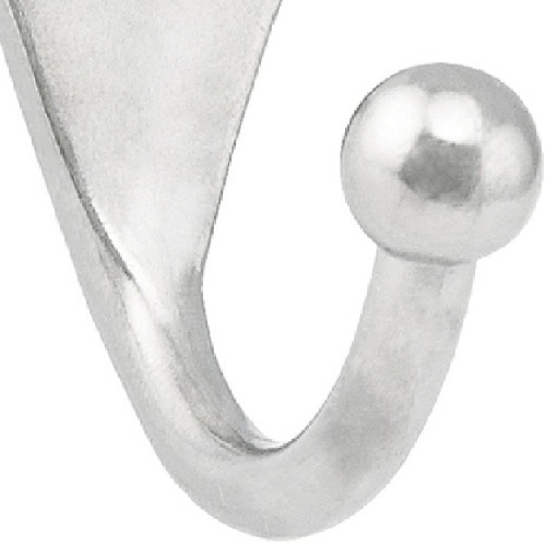 Cabide simples em metal niquelado pequeno