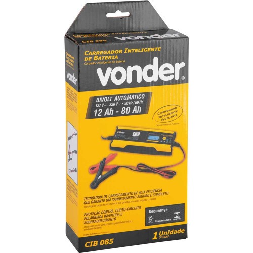 Carregador inteligente de bateria 6/12V - CIB 085  110V/220V