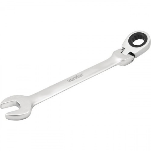 Chave combinada com catraca 13 mm cromo van�dio