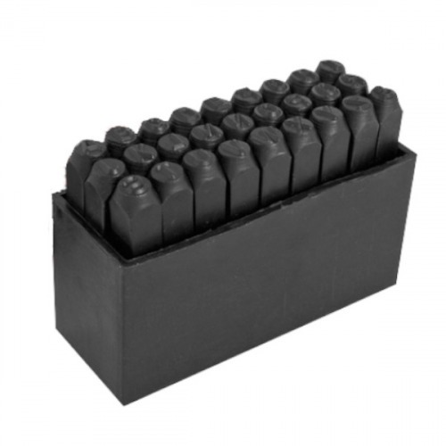 Jogo de alfabeto em aço para gravação 4 mm Jogo de alfabeto em aço para gravação 4 mm