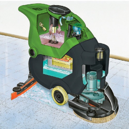Lavadora secadora de piso a bateria 500 mm 70 L - CT-70  220V