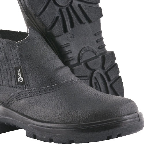 Botina monodensidade em couro sint�tico com el�stico - BEN 360